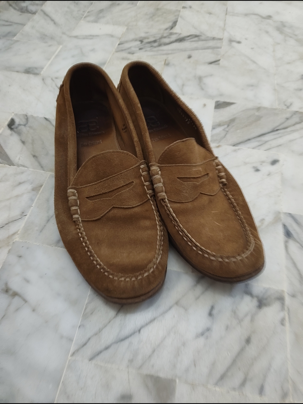 Allen Edmonds - Sea Island Tan Suede Penny Loafers 11D